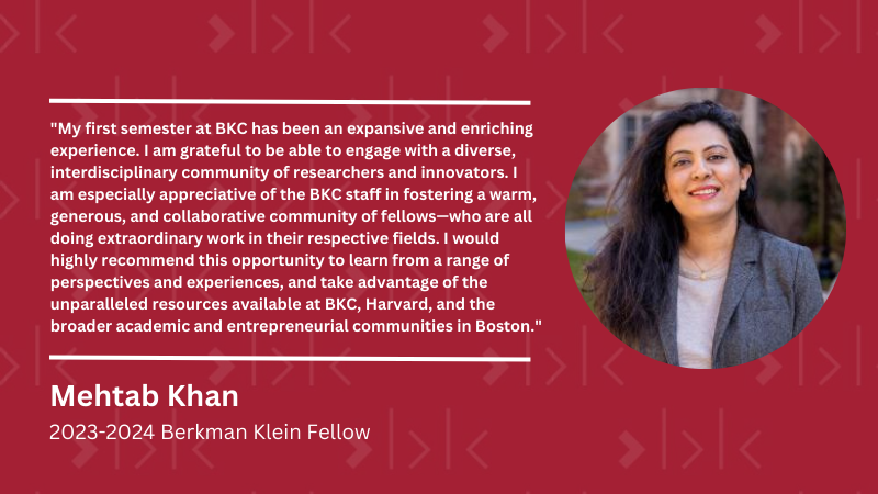 Mehtab Khan Fellowship Testimonial