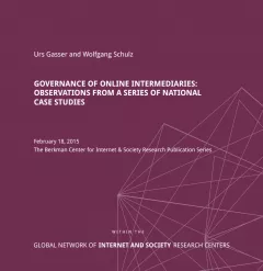 Liability of Online Intermediaries: New Study by the Global Network of Internet and Society Centers